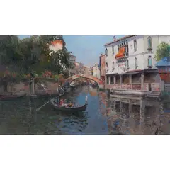 Jose Luis Checa Galindo, VENECIA, oil on board