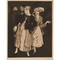 Laura Knight, BANK HOLIDAY, Etching with aquatint, ed. 55