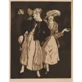 Laura Knight, BANK HOLIDAY, Etching with aquatint, ed. 55