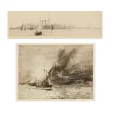 William Lionel Wyllie, BATTLESHIPS WITH CORVETTE