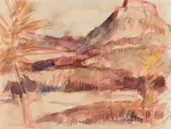 John Duncan Fergusson, WOODED LANDSCAPE, FRANCE, Watercolour