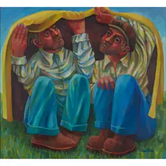 Jonathan Robertson, SHELTER, oil on canvas