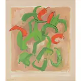 David Michie, RED AND GREEN PEPPERS, BIARRITZ MARKET, FRANCE