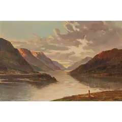 Graham Williams, PRINCE CHARLES STUART MONUMENT, LOCH SHIEL, oil on canvas