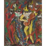 Jose Garcia Villa, THE HARLEQUIN, oil on canvas