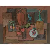 Carlo Rossi, STILL LIFE WITH AMPHORA, oil on paper laid on board