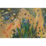 Joan Renton, WATER GARDEN, oil on board