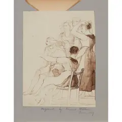 David Wilkie, DANCERS, 1829, Ink and wash,