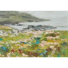 Perpetua M. Pope, BARRA, oil on canvasboard