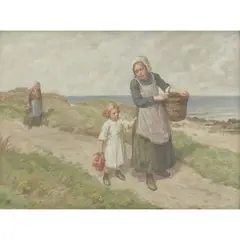 Patrick Downie, HOME BY THE DUNES, oil on canvas