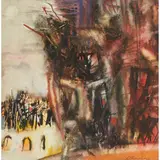Robin Philipson, TRAPPERS IV, mixed media