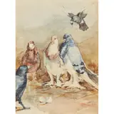 George Denholm Armour, THE STAND-OFF, watercolour