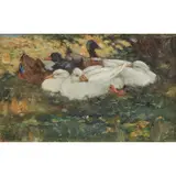 Patrick Downie, RESTING, oil on board