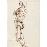 Robert Colquhoun, THE YOUNG MOROCCAN, 1938, pen and ink on paper