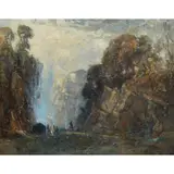 Mason Hunter, GYPSY CAMP, oil on canvas