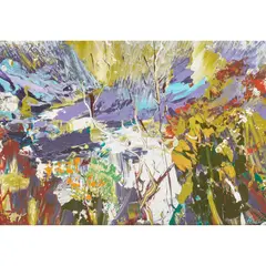 James Hawkins, THE DRUMRUNIE RIVER IN SPATE, 1994, acrylic on paper
