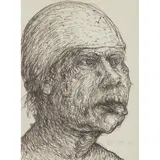 John Bellany, PORTRAIT STUDY, 1964, ink on paper