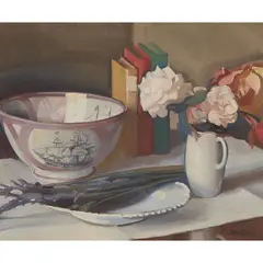 William Oliphant Hutchison, THE LUSTRE BOWL, oil on panel