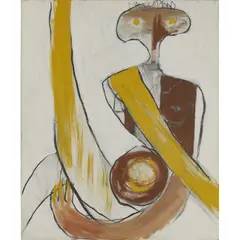Roger Hilton, FIGURE, 1972, oil on canvas