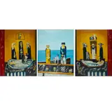 John Bellany, ALLEGORY - A CELTIC PHANTASMAGORIA (TRIPTYCH), oil on canvas in three parts