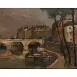 Alexander Jamieson, ST MICHEL, PARIS, oil on panel