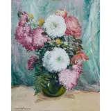 Alexander Jamieson, CHRYSANTHEMUMS, oil on canvas