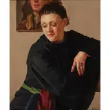 John Aubrey, PORTRAIT OF A LADY, oil on canvas