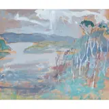 Anne Redpath, BORDERS LANDSCAPE, watercolour on buff paper