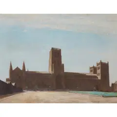 Sir David Young Cameron, DURHAM CATHEDRAL, oil on canvas