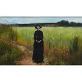 John Reid, AN AFTERNOON STROLL, oil on canvas