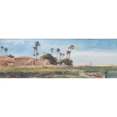 James Docharty, THE FALSE PYRAMID, ABYDOS, EGYPT, oil on canvas