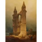 David Roberts, ST ANDREWS CATHEDRAL - THE EAST END WALL, Oil on panel
