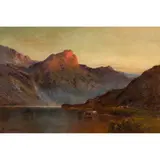 Alfred de Breanski Senior, EVENING MISTS LOCH NESS, oil on canvas