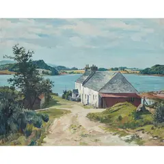 SHUIN FERRY, ARGYLL by James McIntosh Patrick, oil on canvas, sold Jun 2021