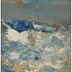 Joan Eardley, SEA, CATTERLINE, Oil on board
