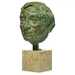Gertrude Hermes, Portrait of Edward Wolfe, 1969, bronze), bronze