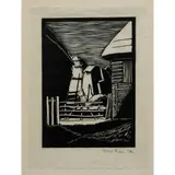 John Piper, Farmyard Gate, 1926 (Levinson 5B)