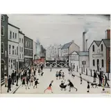 L. S. Lowry, Level Crossing, Burton on Trent, 1972
