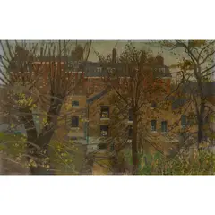 Heather Copley, October, Wharton Street, London, 1969, oil on canvas