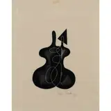 John Tandy, Abstract, Provence 2, wood engraving