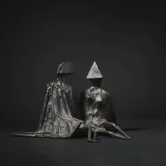 Lynn Chadwick, Sitting Couple, 1975, bronze