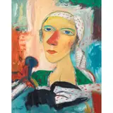John Bellany, Portrait of a Lady, oils on canvas