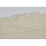 Bob Law, The White Horse at Uffington Castle, Wiltshire, 1966, pencil on paper