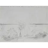 Bob Law, Past The Devil to the Sea, 1987, pencil on paper