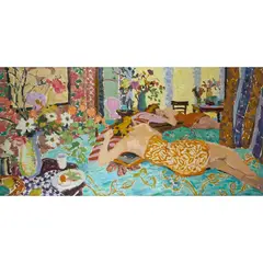 Hugo Grenville, Freya, Reclining, Morning Light, 2015, oil on canvas