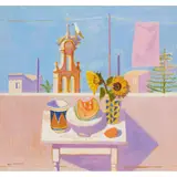 Leon Morrocco, STILL LIFE AND STORK, 1995