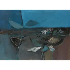 James D. Robertson, DESERT FLOWER, 1971, oil on board