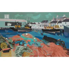 Jack Firth, MACDUFF, PINK AND GREEN, oil on canvas