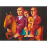 Neil MacPherson, THE FAMILY, 1995, acrylic on paper