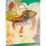 John Bellany, THE MORNING TIPPLE, watercolour